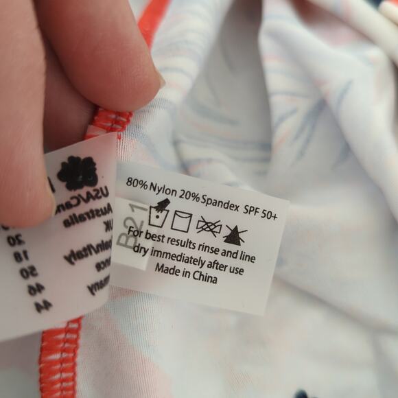 Hapari Womens Tankini Swimsuit Size Juniors XL Penelope Twist Floral Print 14 16 - Picture 7 of 8